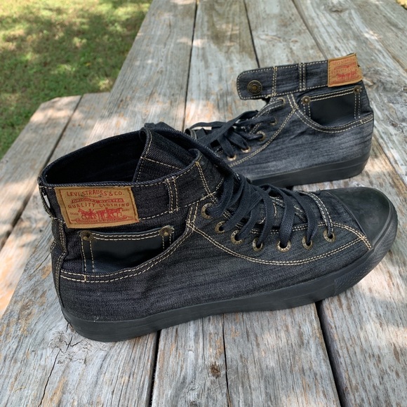 Levi Canvas Upper Denim Mens Shoes Size 